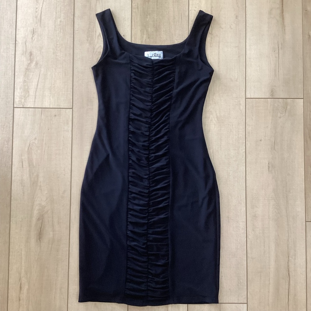 Joseph Ribkoff Bodycon Sheath Black Dress Size 6